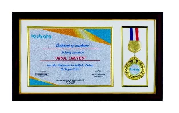 Certificate for Excellence